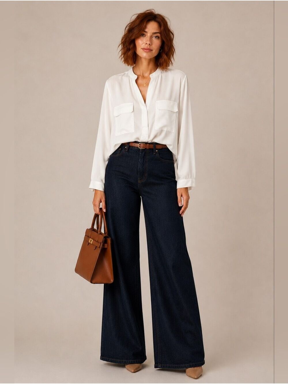 REMIXMESS WHITE HENLEY BLOUSE - NWT - Picture 3 of 9
